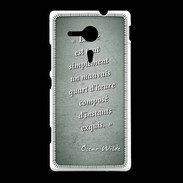 Coque Sony Xpéria SP Quart d'heure vert Citation Oscar Wilde