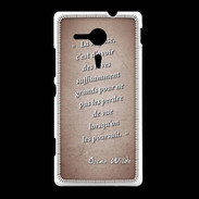 Coque Sony Xpéria SP Sagesse rêves Rouge Citation Oscar Wilde