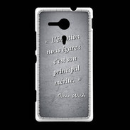 Coque Sony Xpéria SP Emotion égarée Noir Citation Oscar Wilde