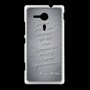 Coque Sony Xpéria SP Gens attrayants Noir Citation Oscar Wilde