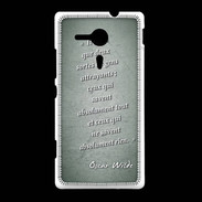 Coque Sony Xpéria SP Gens attrayants Vert Citation Oscar Wilde