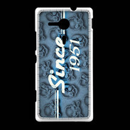 Coque Sony Xpéria SP Since crane bleu 1951