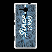 Coque Sony Xpéria SP Since crane bleu 1966