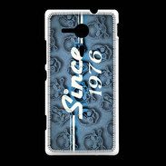 Coque Sony Xpéria SP Since crane bleu 1976