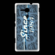 Coque Sony Xpéria SP Since crane bleu 1984