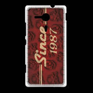 Coque Sony Xpéria SP Since crane rouge 1987