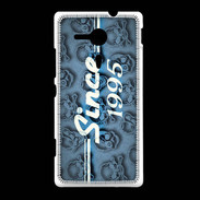 Coque Sony Xpéria SP Since crane bleu 1995