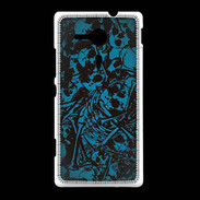 Coque Sony Xpéria SP Skull and bones Bleu