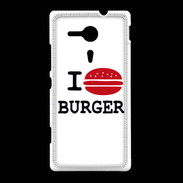 Coque Sony Xpéria SP I love Burger