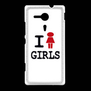 Coque Sony Xpéria SP I love Girl