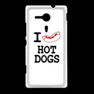 Coque Sony Xpéria SP I love Hot Dogs
