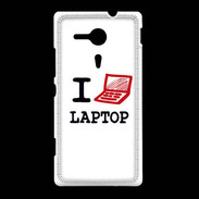 Coque Sony Xpéria SP I love Laptop