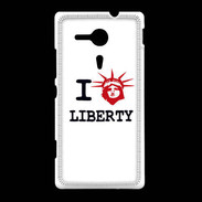 Coque Sony Xpéria SP I love Liberty