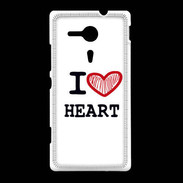 Coque Sony Xpéria SP I love Heart