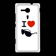 Coque Sony Xpéria SP I love Lunette Fun 2