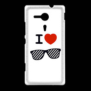 Coque Sony Xpéria SP I love Lunette Fun 3
