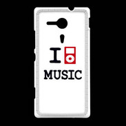 Coque Sony Xpéria SP I love Music