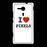 Coque Sony Xpéria SP I love Pixels