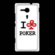 Coque Sony Xpéria SP I love Poker Club
