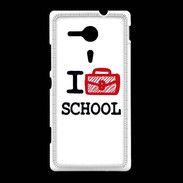 Coque Sony Xpéria SP I love School