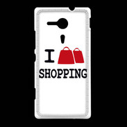 Coque Sony Xpéria SP I love Shopping