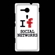 Coque Sony Xpéria SP I love Social Net