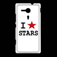 Coque Sony Xpéria SP I love Stars