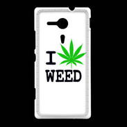Coque Sony Xpéria SP I love Weed