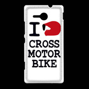 Coque Sony Xpéria SP i love Cross Motor