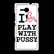 Coque Sony Xpéria SP I love Play Pussy