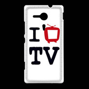 Coque Sony Xpéria SP I love TV