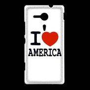 Coque Sony Xpéria SP I love America