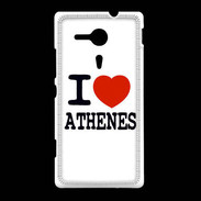 Coque Sony Xpéria SP I love Athenes