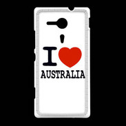 Coque Sony Xpéria SP I love Australia