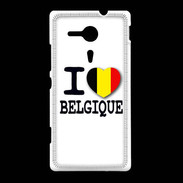 Coque Sony Xpéria SP I love Belgique 2