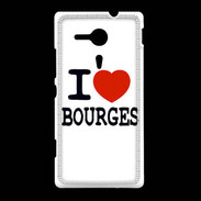 Coque Sony Xpéria SP I love Bourges