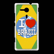 Coque Sony Xpéria SP I love Brazil 3