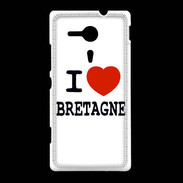 Coque Sony Xpéria SP I love Bretagne