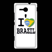 Coque Sony Xpéria SP I love Brazil 2