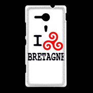 Coque Sony Xpéria SP I love Bretagne 2