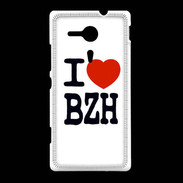 Coque Sony Xpéria SP I love BZH