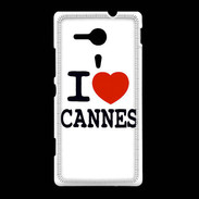 Coque Sony Xpéria SP I love Cannes