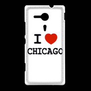Coque Sony Xpéria SP I love Chicago
