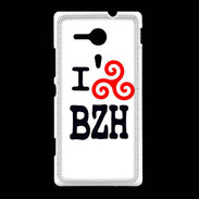 Coque Sony Xpéria SP I love BZH 2