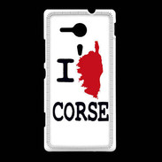 Coque Sony Xpéria SP I love Corse 3