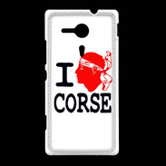 Coque Sony Xpéria SP I love Corse 2