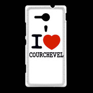 Coque Sony Xpéria SP I love Courchevel