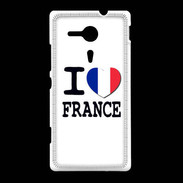 Coque Sony Xpéria SP I love France 2