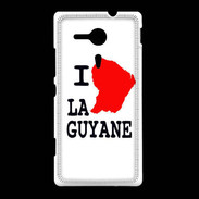 Coque Sony Xpéria SP I love Guyane 2