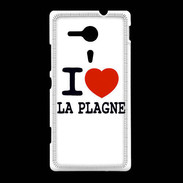 Coque Sony Xpéria SP I love La Plagne